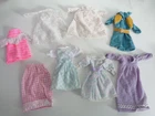 Bundle of Vintage Doll Clothing Dresses - possibly Sindy Barbie