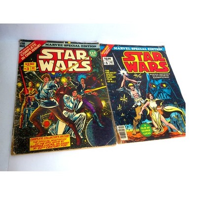 Vintage Marvel Special Edition Comic Book Star Wars Collectors Edition Set of 2