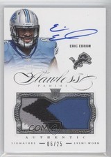 2014 Panini Flawless Rookie Patch Auto 6/25 Eric Ebron #5 Patch Auto h3a