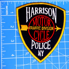 Parche de la División de Tráfico de Motocicletas de la Policía de Nueva York Harrison-Bin A