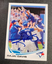 Rajai Davis Autograph Signed 2013 Topps Toronto Blue Jays