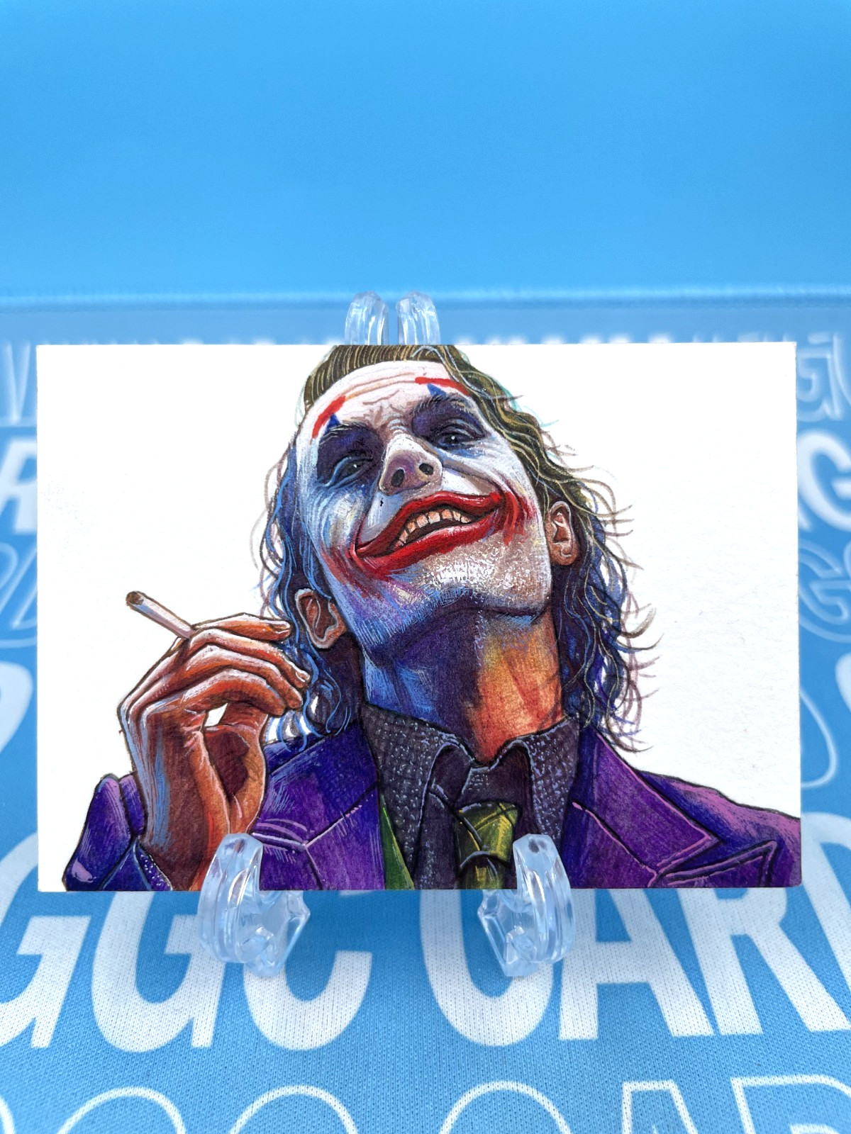 GGC Studio DC Joker Artist Hand Drawn Auto Sketch Card 1/1