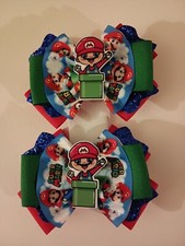 Hair Bows Set Mario