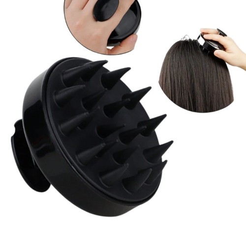 Silikon Kopfhaut Massage Shampoo-Bürste Duschkamm Schuppen-Entferner Peeling - Bild 4 von 19
