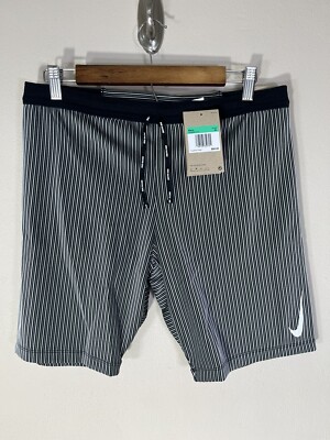 Nike Dri-FIT ADV AeroSwift Half Tights Black/White DM4622-015 Size