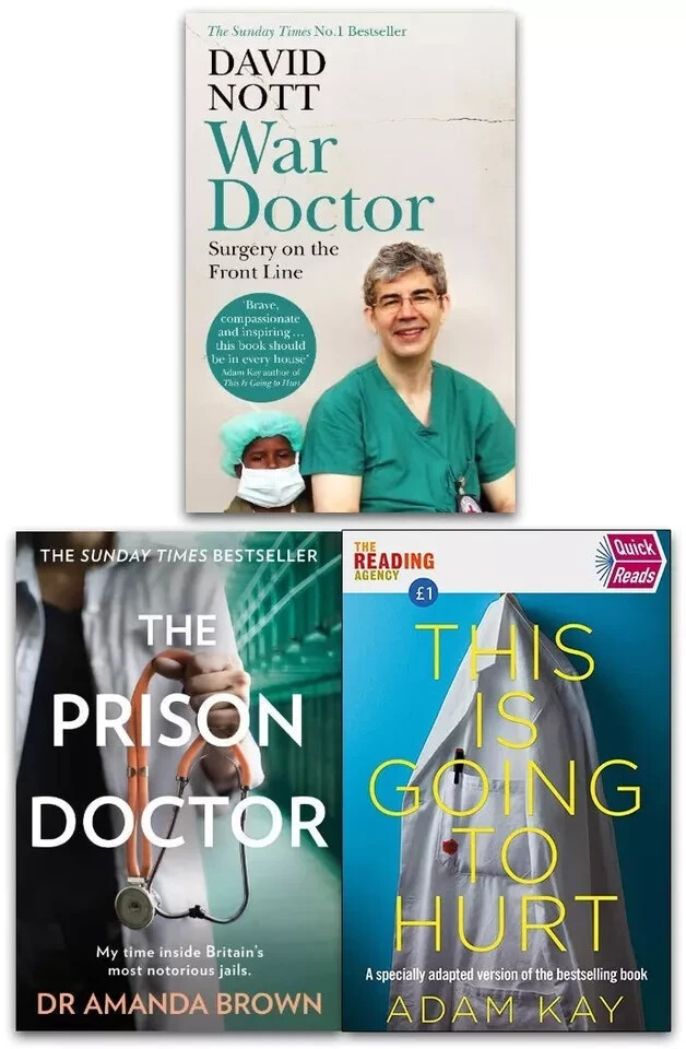 This Is Going To Hurt Adam Kay, War Doctor,Prison Doctor 3 Books Set