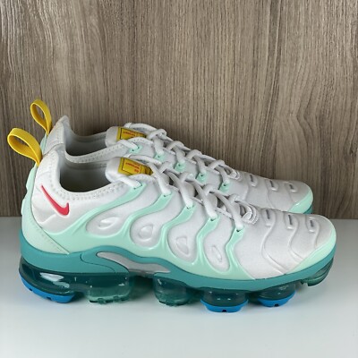 White Vapormax Plus Yellow Green Blue Women's Air Vapormax Plus