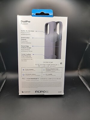 Incipio DualPro Fusion Clear Phone Case for iPhone 13 Pro - NEW/SEALED- |  eBay