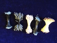 Vintage Millinery Flower Stamen Collection Blue Purple Lot Free Shipping H4246