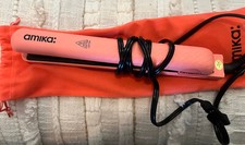 Amika Strand Perfect Limited Ed Ceramic 1" Salon Flat Iron Hair Straightener