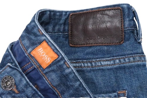 HUGO BOSS Orange 63 Slim Fit Jeans Men's W36/L32 Blue Faded