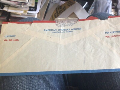 American Overseas Airlines Original 1950 Letter Relating Flight Dispatch Travels