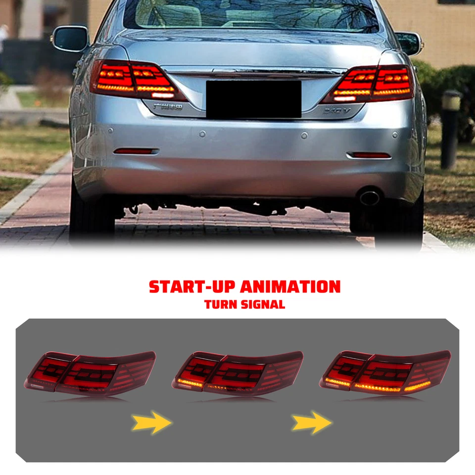 Conjunto de luces traseras LED rojas para Toyota Camry 2007-2011 Foto 4 de 4