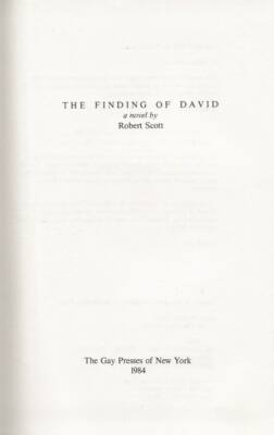 The Finding of David by Robert Scott (1984, Hardcover)