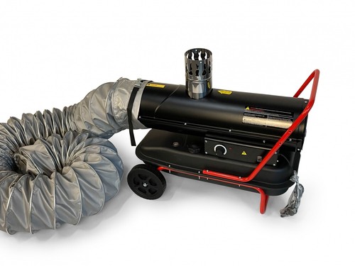 Hallenheizung Dieselheizung DeTec. 20Kw inkl. Lufttransportschlauch