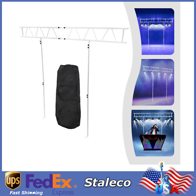 7x8ft Stage DJ Light Stand T-Bar Light Truss Stand System, Trussing DJ Booth Kit