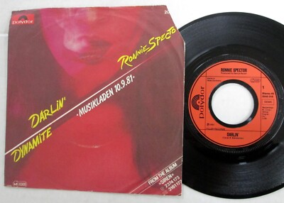 RONNIE SPECTOR 45 Darlin / Dynamite VG++ on Polydor German Press pic slv Mc 1327