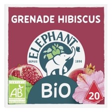 *LOT DE 3* Infusion bio détox grenade hibiscus   églantier Eléphant 08/2026