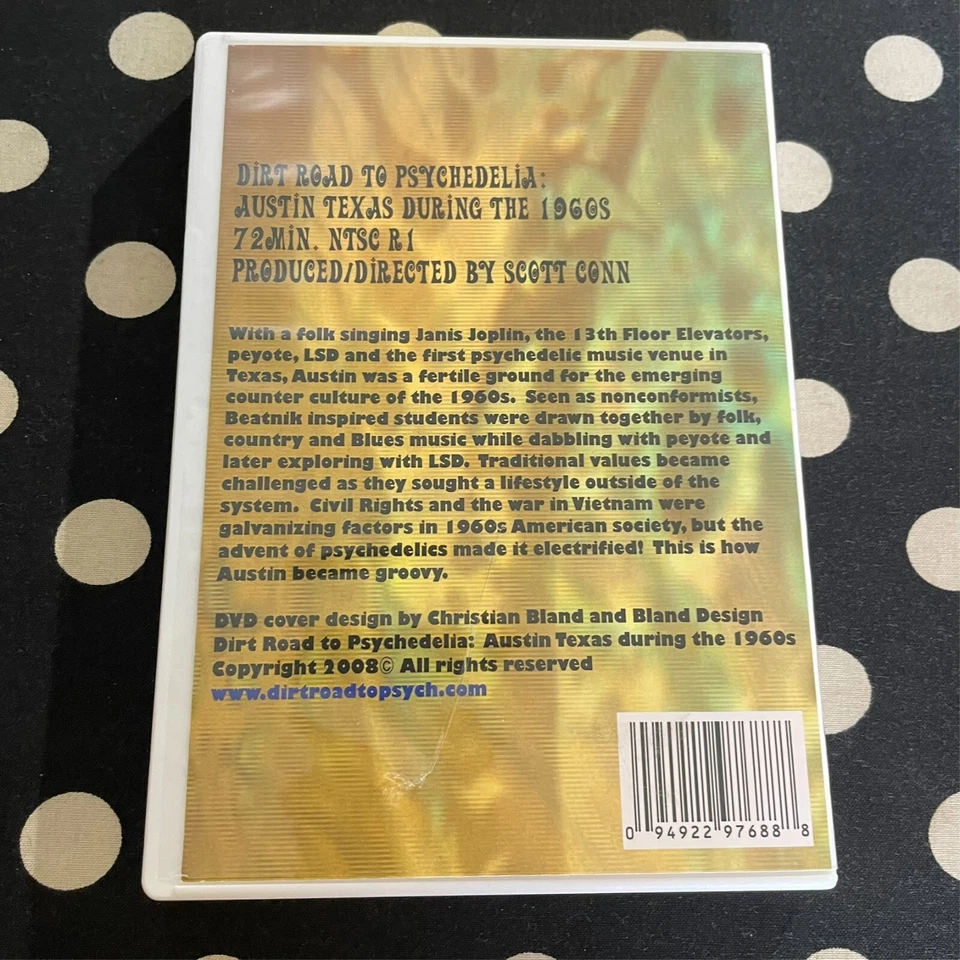 Dirt Road To Psychedelia Austin Texas During The 1960s DVD Rare OOP Documentary Foto 2 de 4