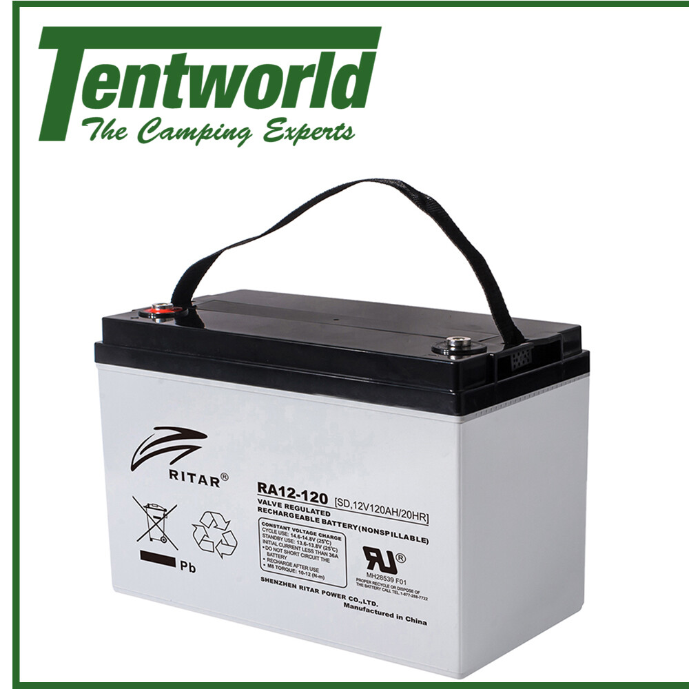Ritar AGM Battery 12 Volt 120Ah Camping Power Battery eBay
