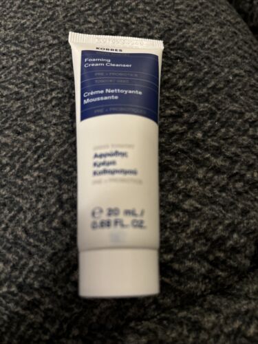 KORRES Greek Yoghurt Foaming Cream Cleanser, TRAVEL SIZE, 0.68 oz - NEW & SEALED