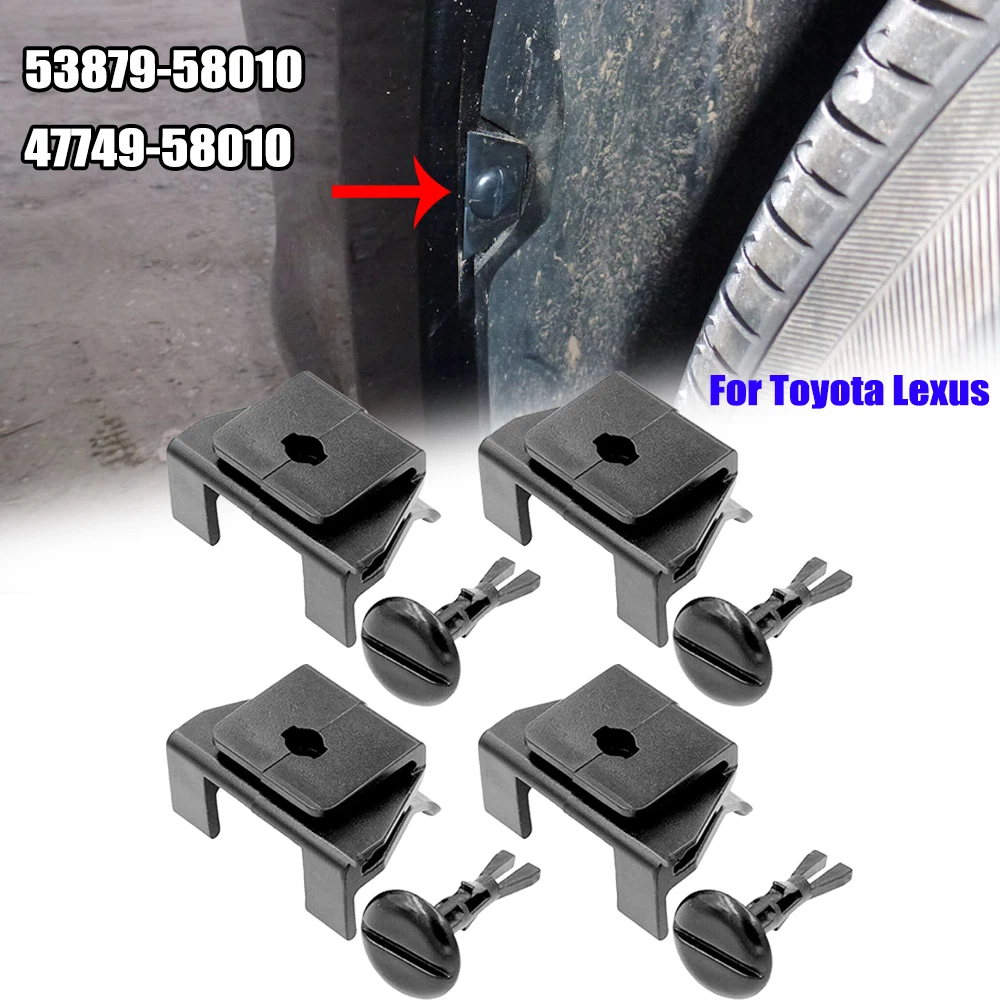 4 Front Fender & Bumper Cover Clip Kit 53879-58010 47749-58010 
