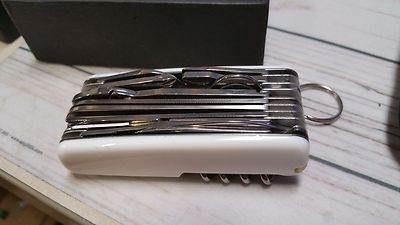 New deluxe white keychain Multi tool-  FAST USA SHIPPING