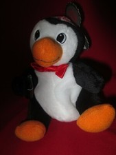 Coca-Cola Penguin in Snowflake Cap Plush Bean Bag Winter Mass Set 1997