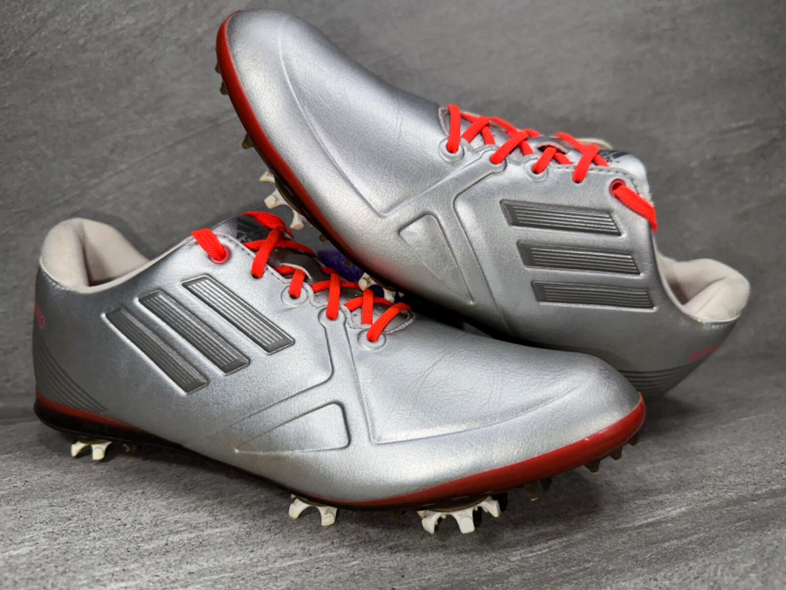 Adidas Adizero Sprintweb 676161 Womens Golf Shoes Size 7 Silver Gray-image