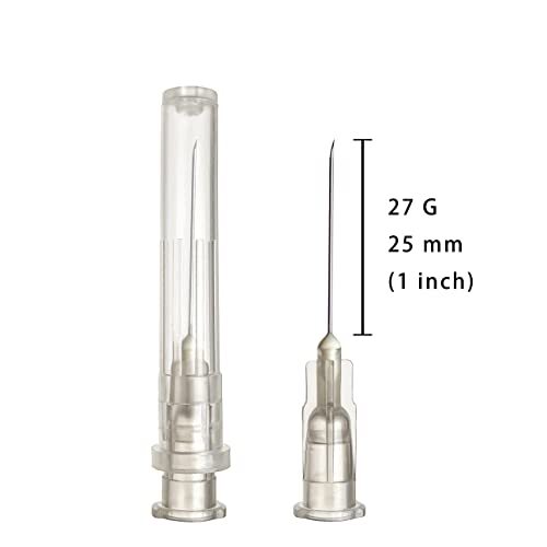 100pcsauge 1 inch Needle, Lab Measuring Supplies, 27G 1 inch