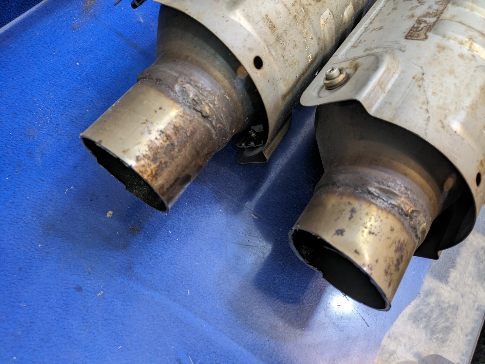 03-12 Bentley Continental GTC GT 6.0L secondaries cut exhaust oem genuine