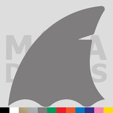 Shark Fin Vinyl Die Cut Decal Sticker - Ocean Fish Surf Great White
