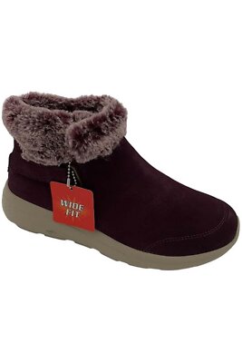 新品タグ付 SKECHERS On-the-Go City 2 【25cm】 Skechers On the GO City 2 Suede and Faux Fur Boots Cuddle Up
