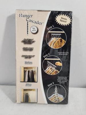 Hampton Direct Hanger Cascader Space Saver Closet Organizer Set of 8