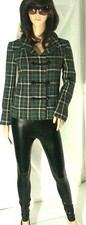 Lux Women's Plaid Blazer Jacket Career Xs S