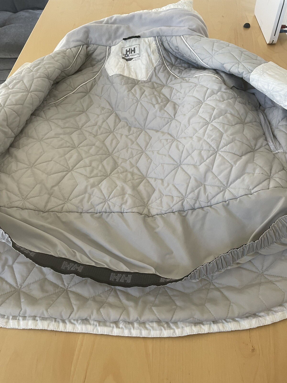 Helly Hansen ski jacket Ladies White / Snowflake Grey Accents 14 eBay