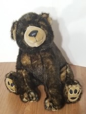 Vintage Toys R Us Animal Alley Standing Brown Bear Mink Like Fur 2000 Plush 16"