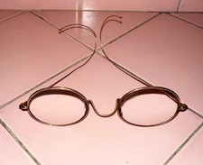 Antique Oval Wire Rim Eyeglasses Stoco Gold Filled 1/10 12K