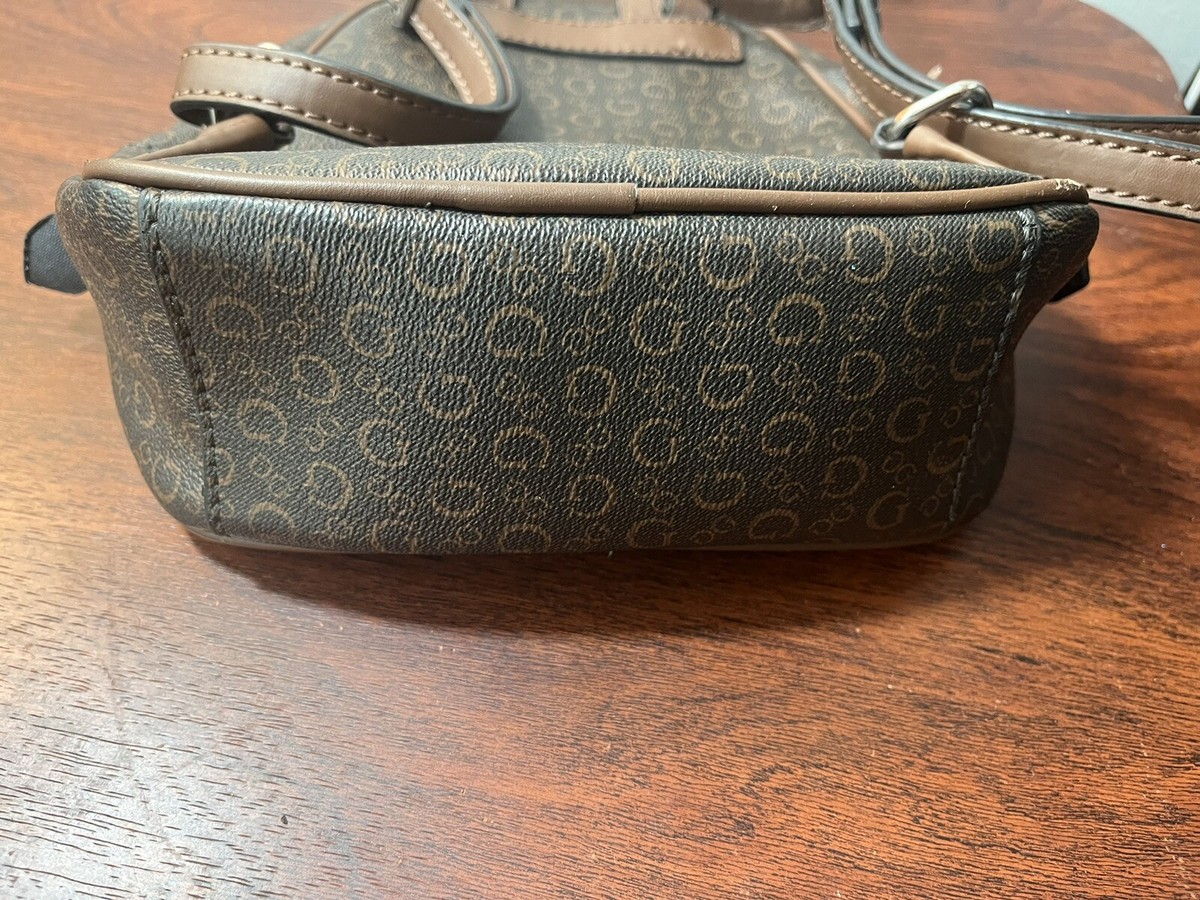 Guess Mini Backpack Brown Bag Handbag Purse #DD706631. COND 