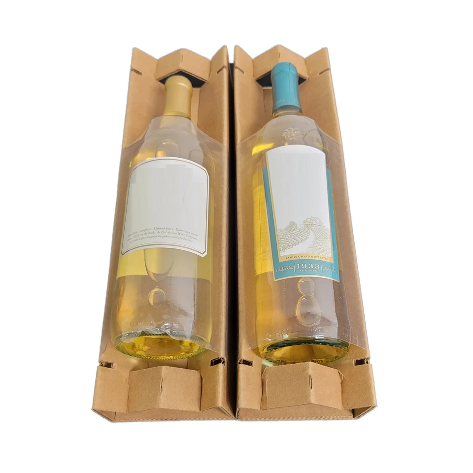 Double Wine Bottle Protective Packaging with Boxes - (5 Count Bundle) - Image 4 of 4