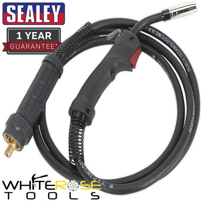 Sealey MIG Brenner 4m Euroanschluss MB15 hitzebeständiges Kabel