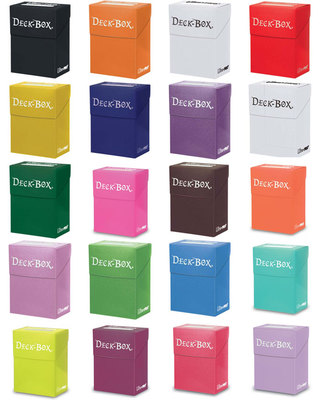 Ultra-Pro Deckbox Sammelkarten Zubehör UP Deck Box schwarz und andere Farben