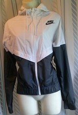 "NIKE" UV-Blocking/Mesh Vented/Hooded Lightweight Running JACKET Woman S