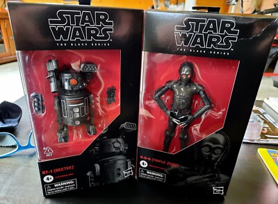 LOT of 2 Star Wars Black Series 0-0-0 Triple Zero BT-1 Beetee Figures NEW Aphra