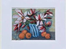 Flower Fruit Floral Limited Edition Matted Art Print Deco Nouveau Glamor