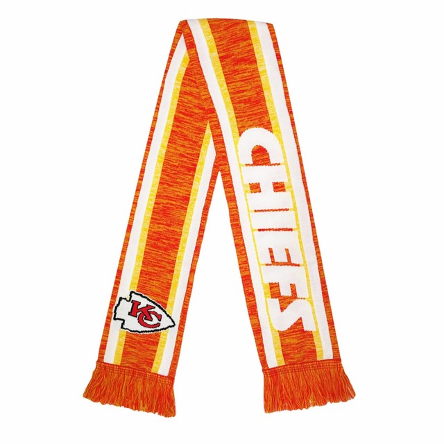 Kansas City Chiefs Scarf Knit Color Blend Winter Neck Double Sided