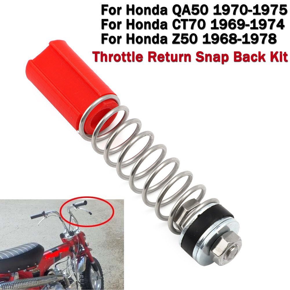 Throttle Return Snap Back Kit Fixe For Honda CT70 Z50 QA50 Sticky