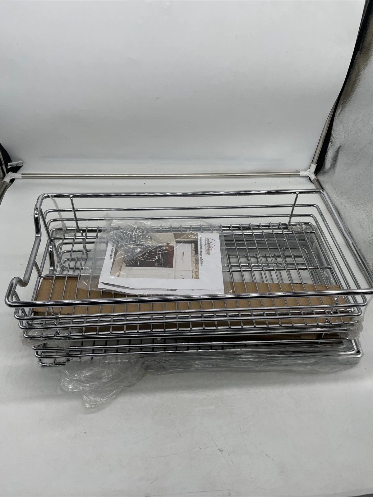 Household Essentials C21221-1 Glidez 2-Tier Sliding Cabinet Organizer 11.5" W...