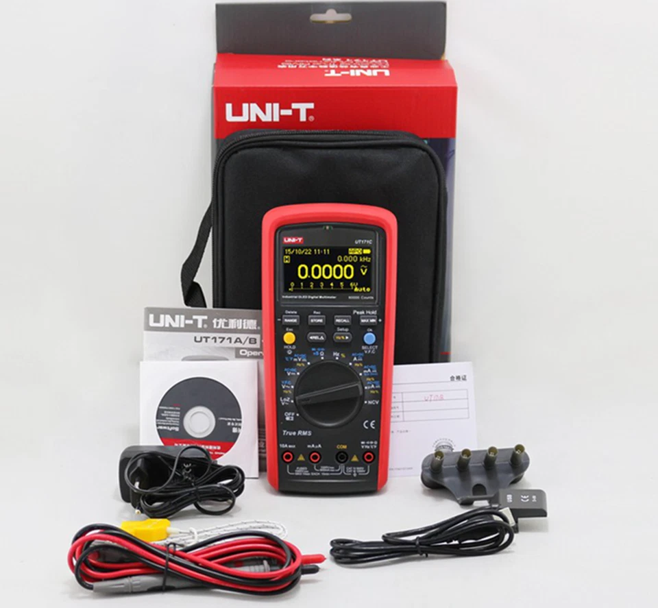 UNI-T TRMS Digital Multimeter Square Wave/OLED/4-20mA Loop/AC+DC Tester UT171C - Image 2 of 4