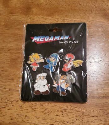 Megaman Enamel Pin Set Thinkgeek Exclusive Rare